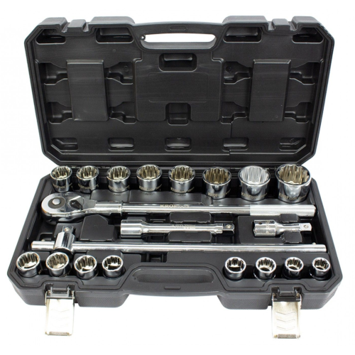 Jogo Chaves Caixa 21 PCS 3/4″ 12 PT – Kroftools 2122